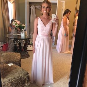 Blush Pink Azazie Bridesmaid Dress